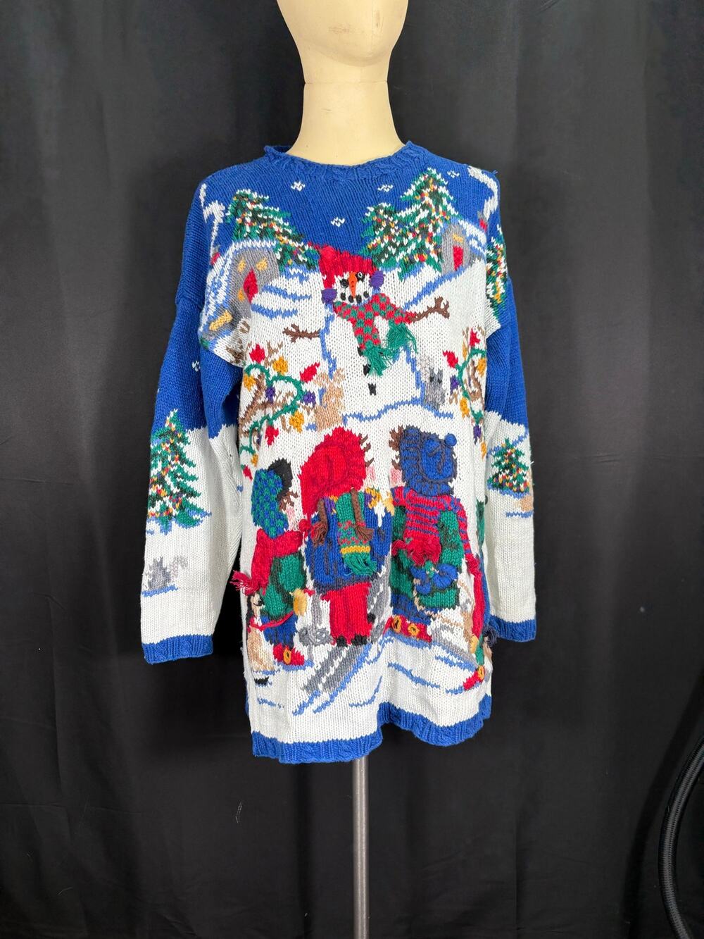 Vintage Signatures by Northern Isles Holiday Christmas Sweater Knitted by Hand